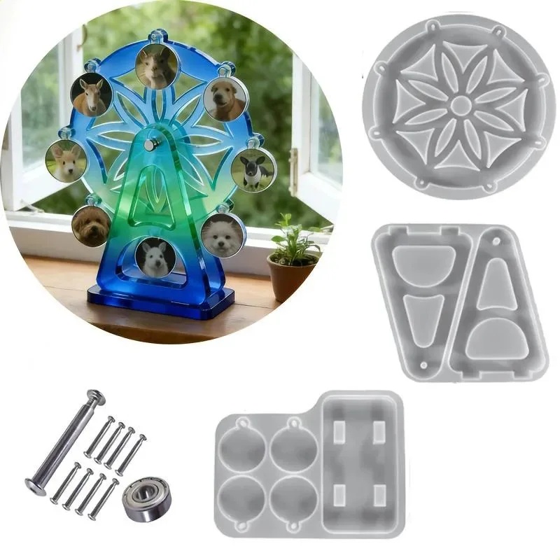 Silicone Epoxy Resin Molds Set - Conjunto de moldes de silicone para