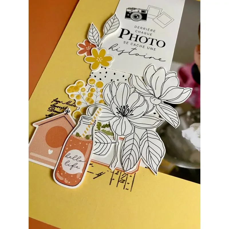 Clear Silicone Stamps For Card Making - Francês transparente claro silicone florescendo calendário