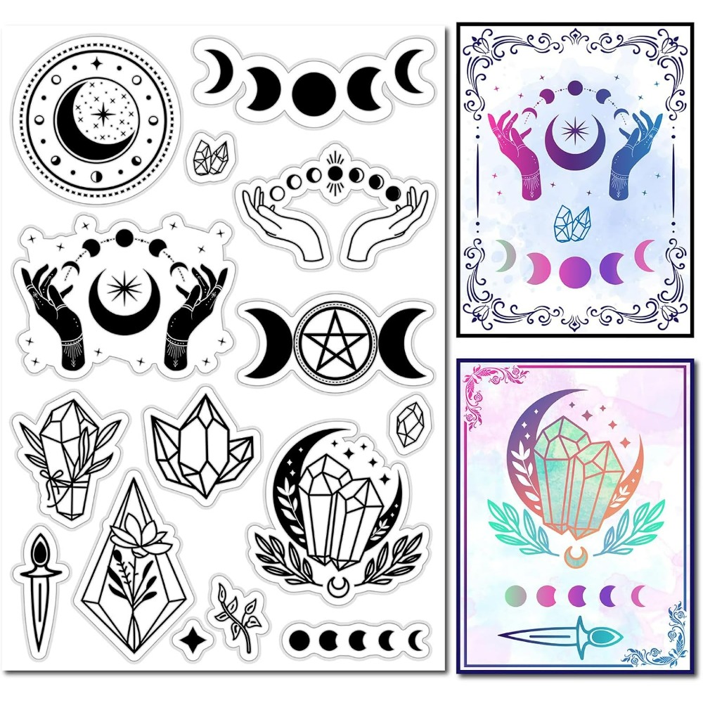 Clear Silicone Stamps For Card Making - Selo de borracha de cristal de