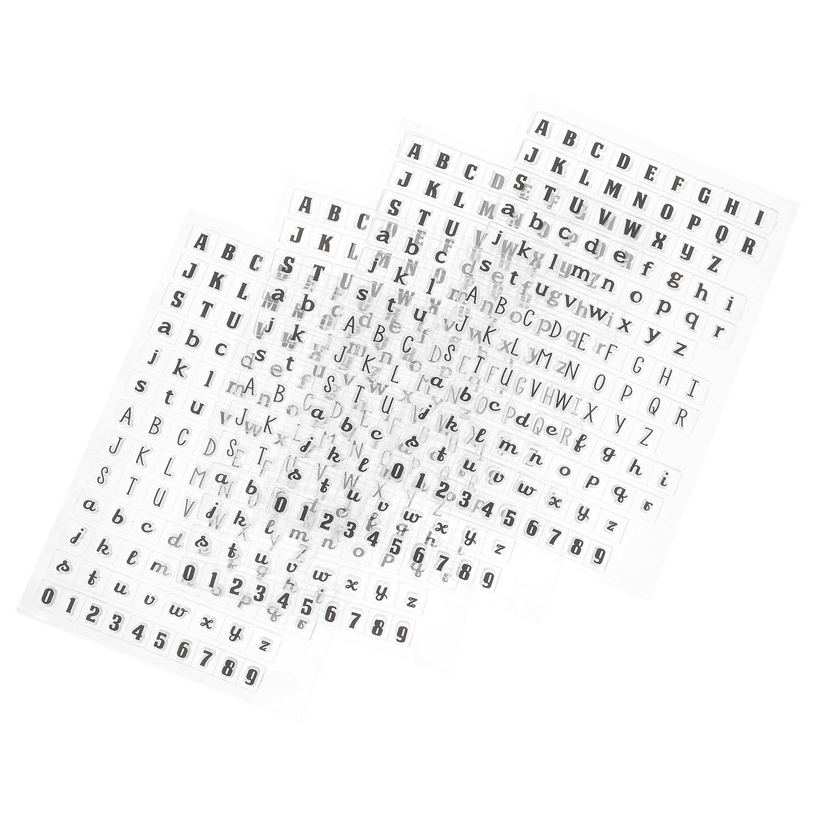 Clear Silicone Stamps For Card Making - 4 carimbos transparentes para decoração de