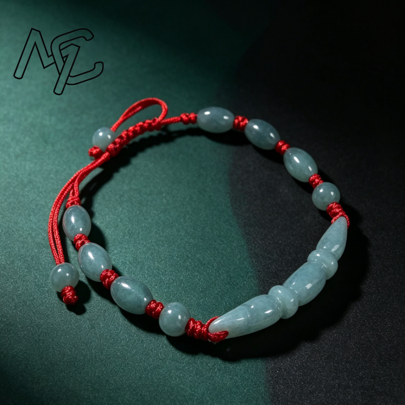 Beading - Contas de Jade Azul Natural, Esmeralda