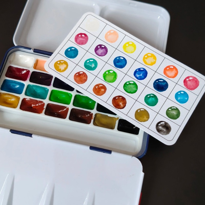 Conjunto de Tintas Aquarelávei - Watercolor Paint Set Solid Pigment avaliação e preço
