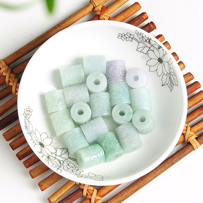 5 peças de jadeíte birmanesa n - Beading avaliação e preço