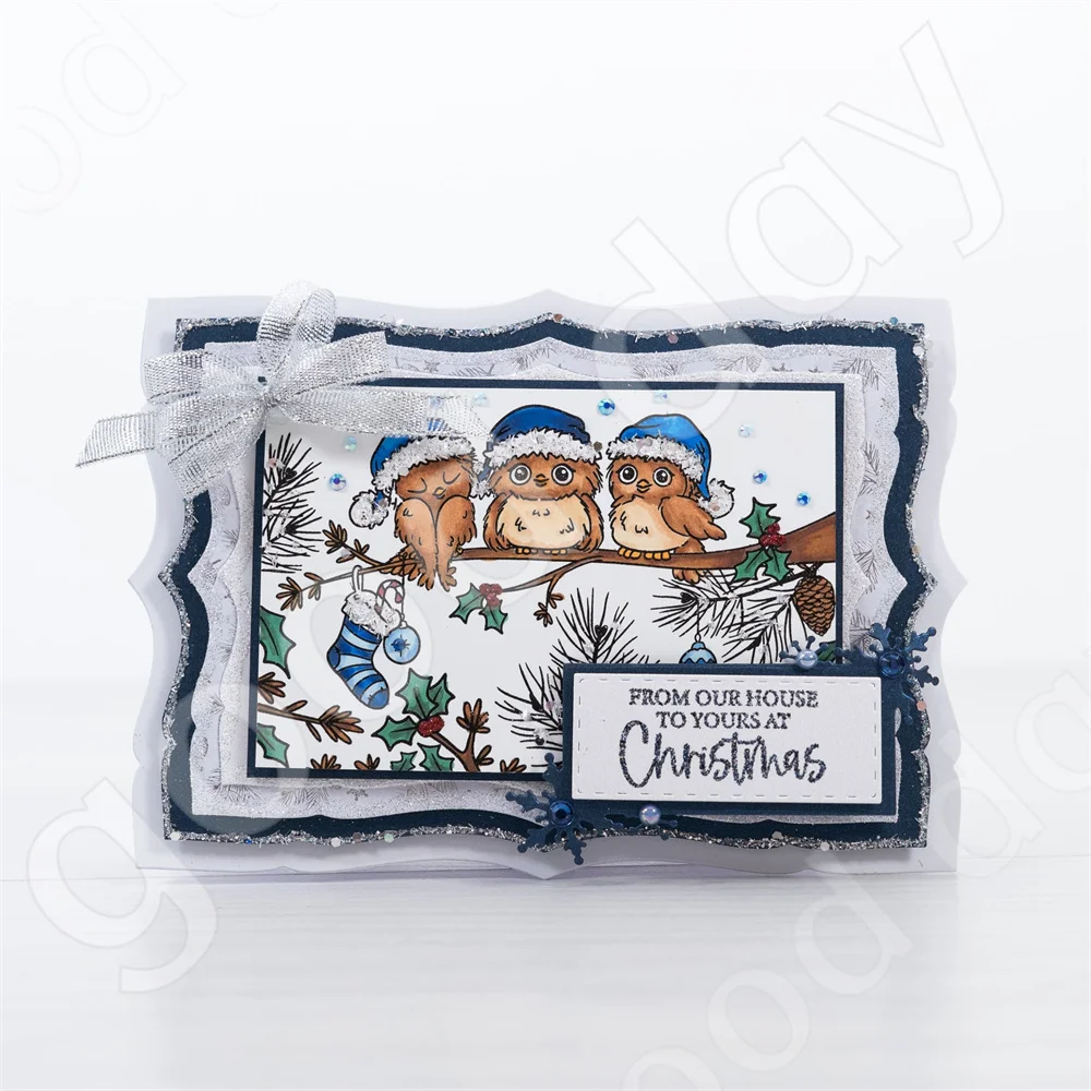 Novo natal elk floco de neve g - Clear Silicone Stamps For Card Making avaliação e preço