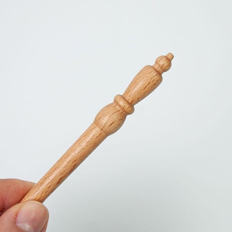 Gancho bordado Gancho miçangas - Wooden Crochet Hooks Ergonomic Handle avaliação e preço