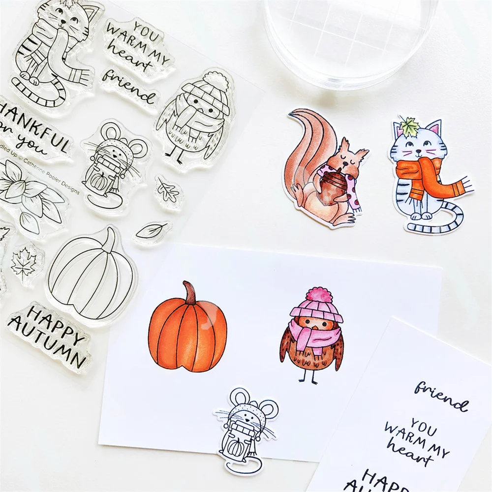 Selo de fundo de flanela, novo - Clear Silicone Stamps For Card Making avaliação e preço