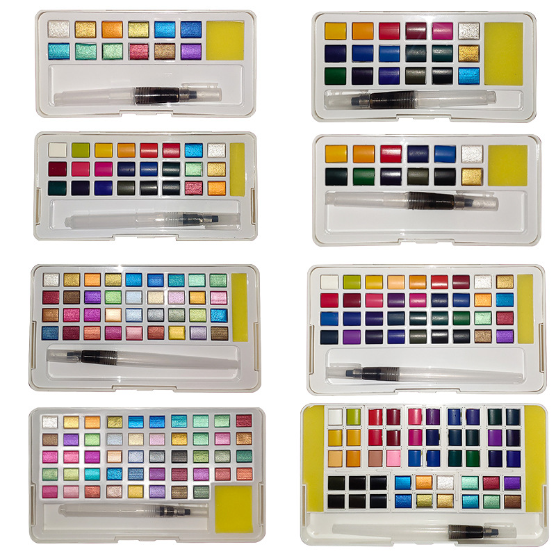 Conjunto de tinta aquarela sól - Watercolor Paint Set Solid Pigment avaliação e preço