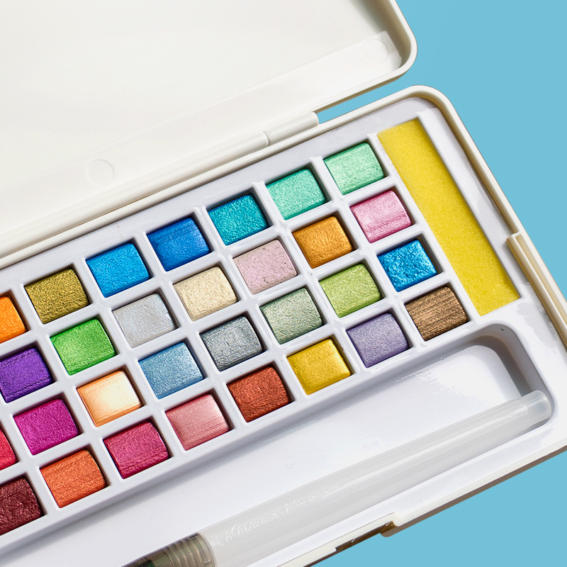 Conjunto de tinta aquarela sól - Watercolor Paint Set Solid Pigment avaliação e preço