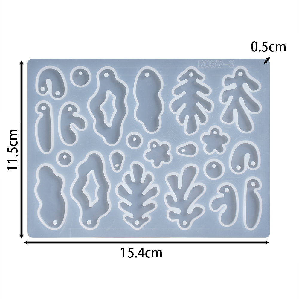 1 pçs/lote brincos geométricos - Silicone Epoxy Resin Molds Set avaliação e preço