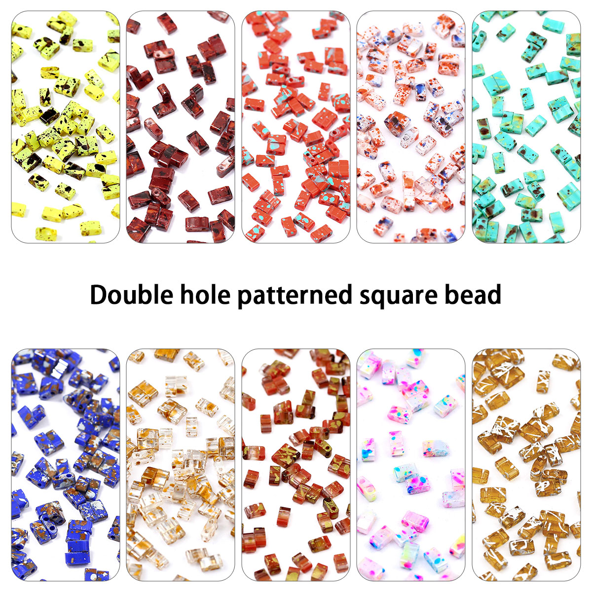 5x2mm picasso cor furos duplos - Glass Seed Beads 2Mm Jewelry Making avaliação e preço