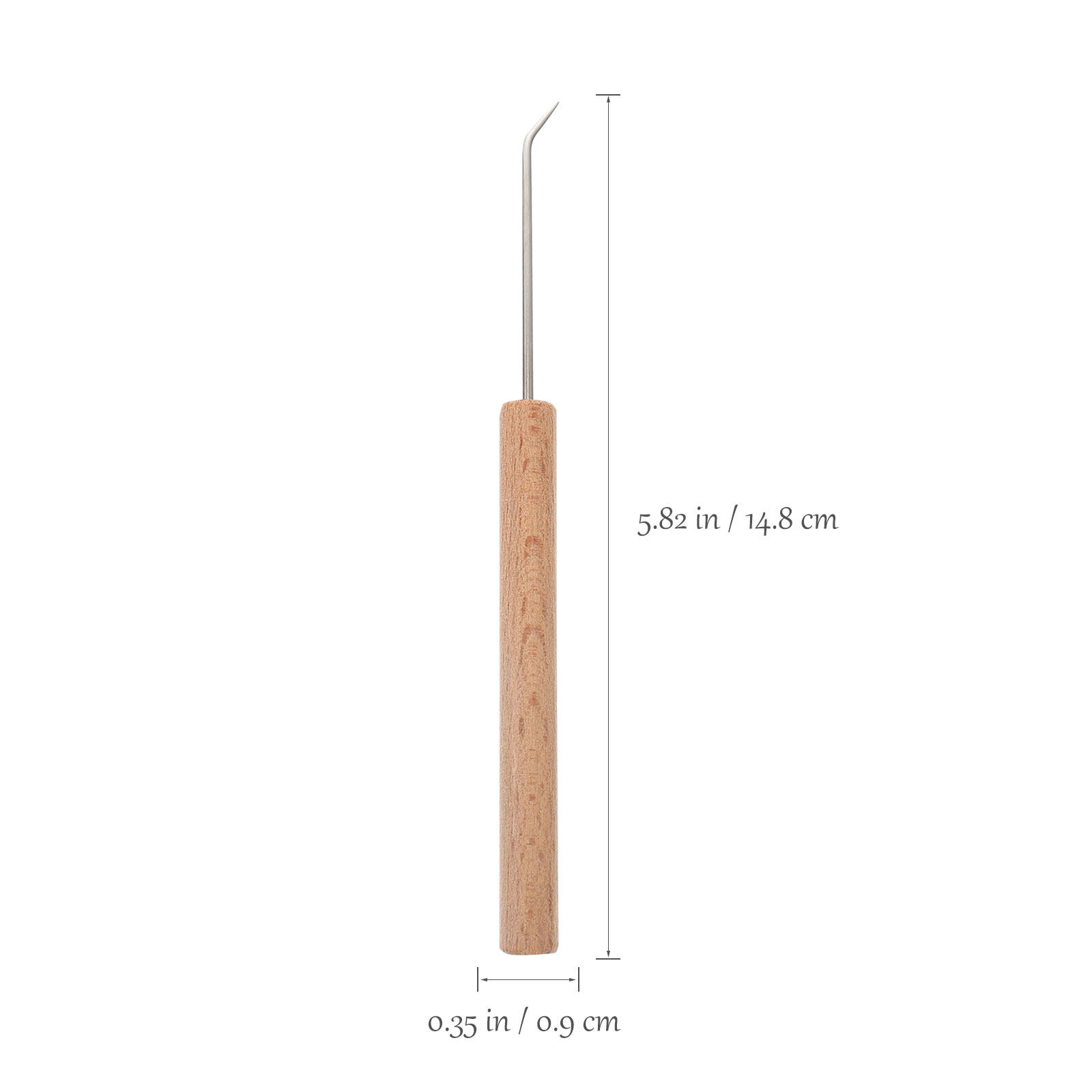 Agulhas de crochê com cabo de  - Wooden Crochet Hooks Ergonomic Handle avaliação e preço