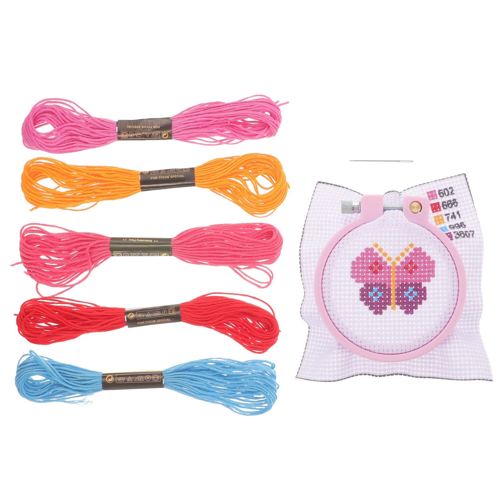 1 conjunto de kit de bordado d - Cross Stitch Stamped Kits Beginners avaliação e preço