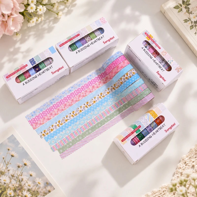 10 rolos de fita washi floral  - Scrapbooking avaliação e preço