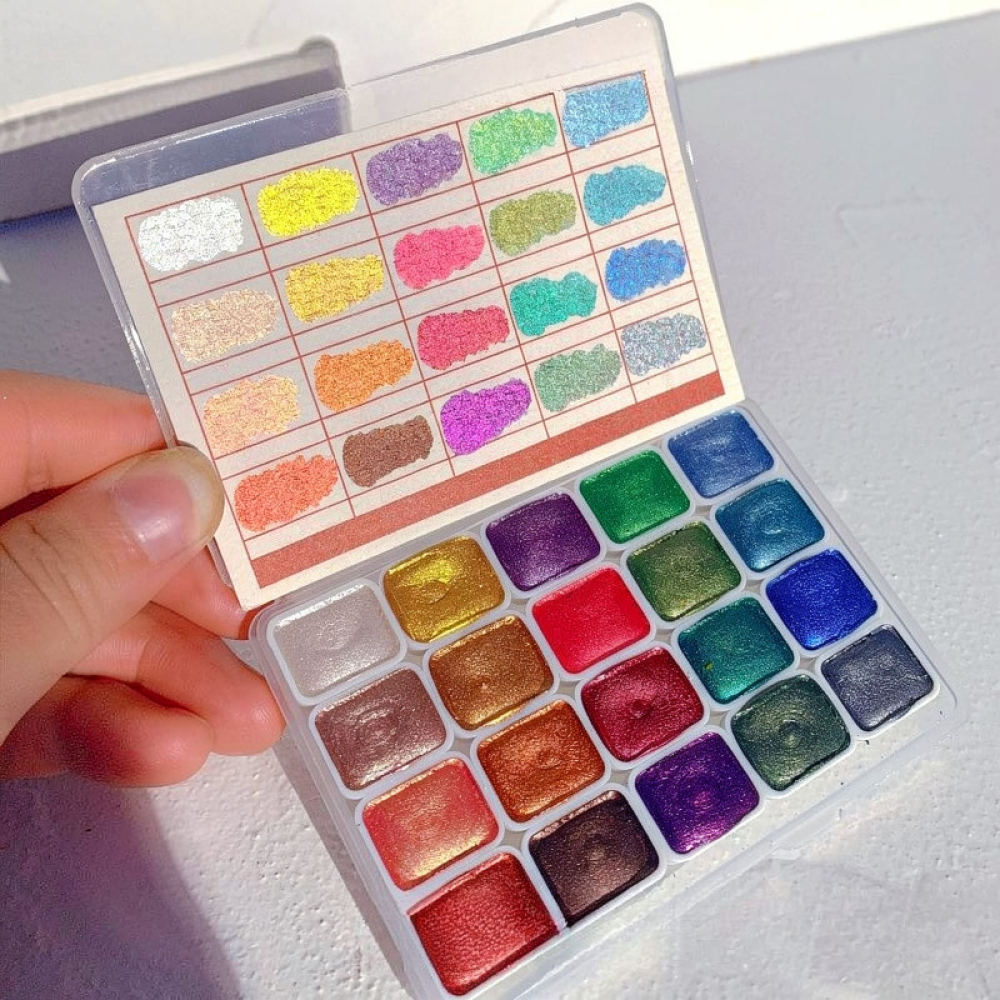 Conjunto de pigmentos sólidos  - Watercolor Paint Set Solid Pigment avaliação e preço