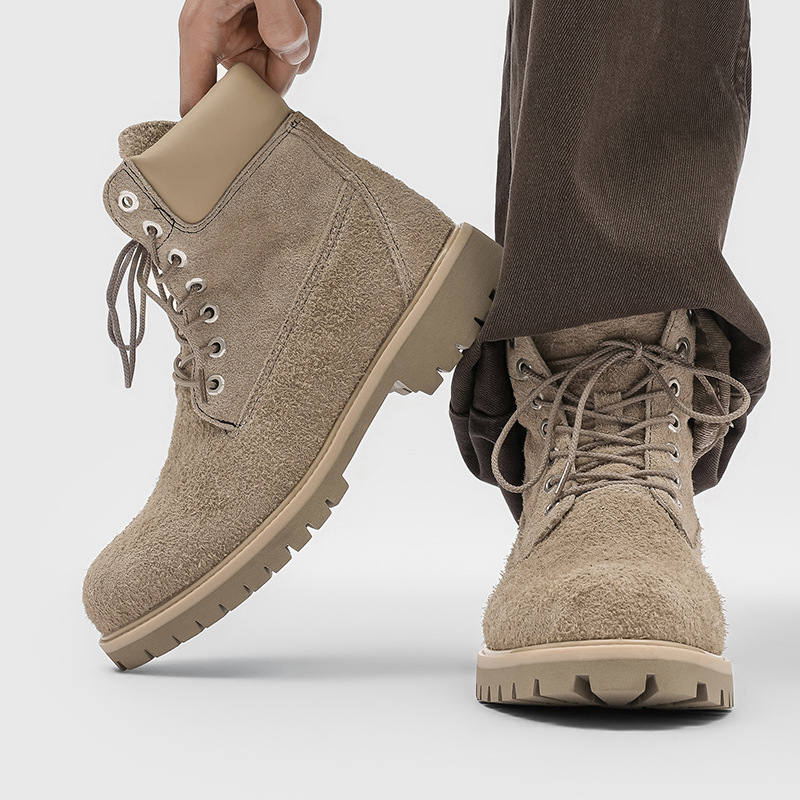 botas de couro camurça masculi - Craft Tools avaliação e preço