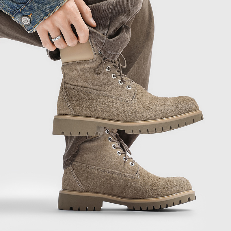 botas de couro camurça masculi - Craft Tools avaliação e preço