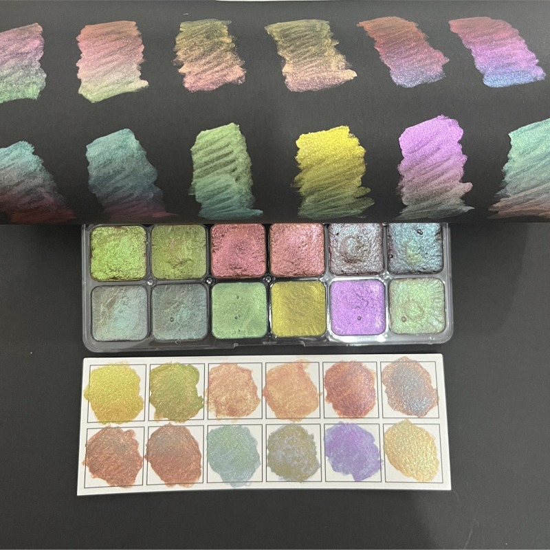 Tinta Aquarela Sólida Camaleão - Watercolor Paint Set Solid Pigment avaliação e preço