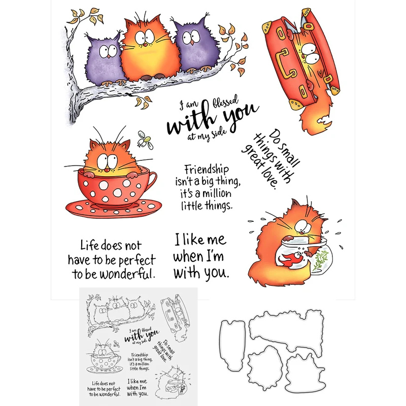 Novos Cortadores de Metal e Ca - Clear Silicone Stamps For Card Making avaliação e preço