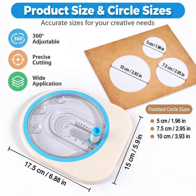 360 °   Cortador de papel circ - Scrapbooking avaliação e preço