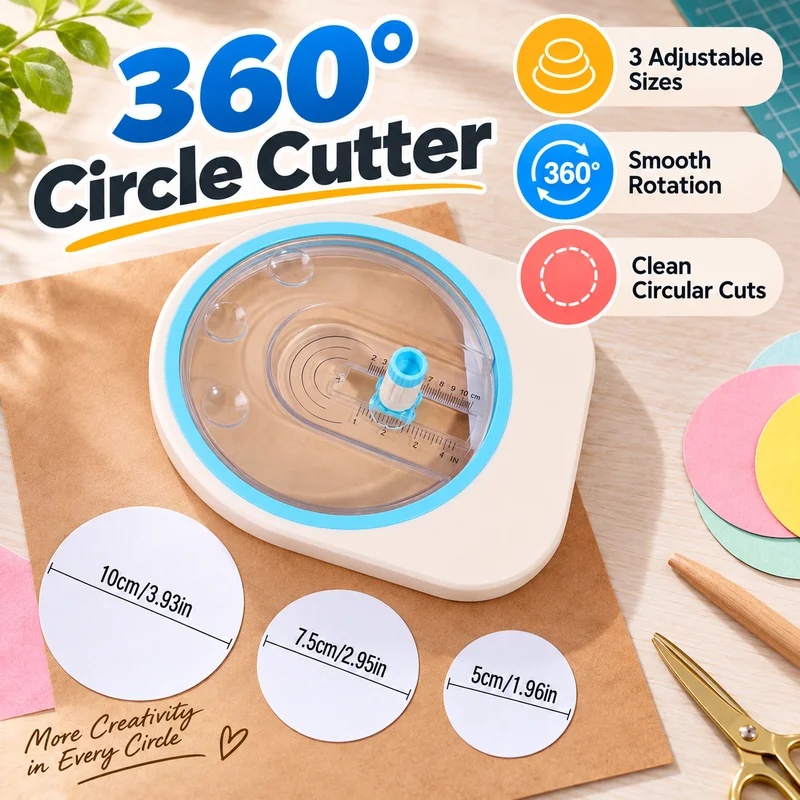 360 °   Cortador de papel circ - Scrapbooking avaliação e preço
