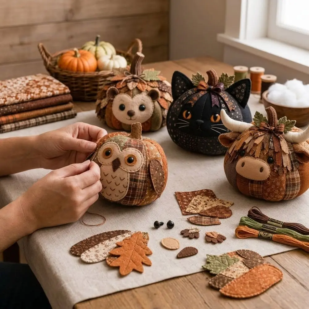 Kit de Tecido de Abóbora em Pa - Sewing avaliação e preço