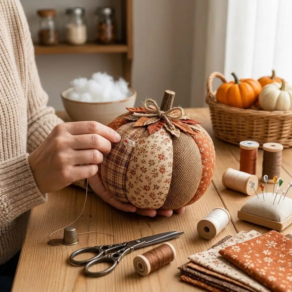 Kit de Tecido de Abóbora em Pa - Sewing avaliação e preço